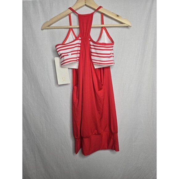 Lululemon No Limits TankLove Red / Twin Stripe Love Red- SIZE 6- NEW with Tags - Picture 6 of 8